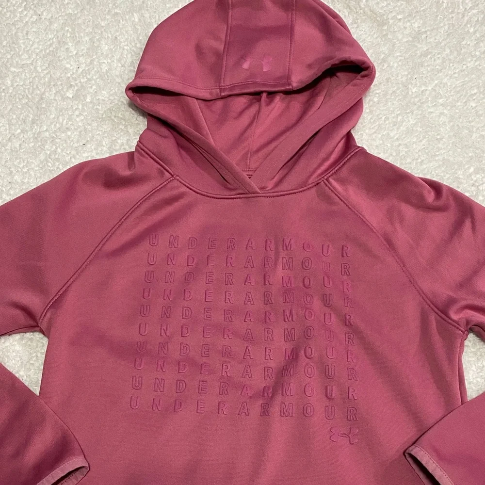 Under Armour pink hoodie girls size medium ( 8 / 10)